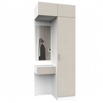 Набор мебели для прихожей "Марсель-252" МР 01-252 В2490 Ш1000 Г580 (ЛДСП Кашемир)